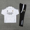 Real Madrid Tracksuits Long Sleeve Soccer Training Uniforms White