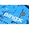 Chelsea Tracksuits Long Sleeve Soccer Training Uniforms Blue