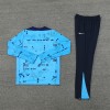 Chelsea Tracksuits Long Sleeve Soccer Training Uniforms Blue