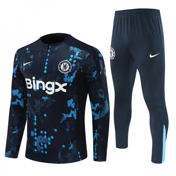 Chelsea Tracksuits Long Sleeve Soccer Training Uniforms Dark（Camouflage）