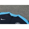 Chelsea Tracksuits Long Sleeve Soccer Training Uniforms Dark-Blue