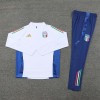 Italy Tracksuits Long Sleeve Soccer Training Uniforms White