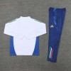 Italy Tracksuits Long Sleeve Soccer Training Uniforms White