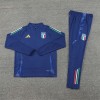 Italy Tracksuits Long Sleeve Soccer Training Uniforms Blue