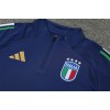 Italy Tracksuits Long Sleeve Soccer Training Uniforms Blue