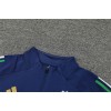 Italy Tracksuits Long Sleeve Soccer Training Uniforms Blue