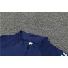 Spain Tracksuits Long Sleeve Soccer Training Uniforms Deep Blue