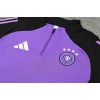 Germany Tracksuits Long Sleeve Soccer Training Uniforms Purple