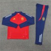 Spain Union Tracksuits Long Sleeve Soccer Training Uniforms Red