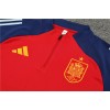 Spain Union Tracksuits Long Sleeve Soccer Training Uniforms Red