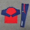 Spain Union Tracksuits Long Sleeve Soccer Training Uniforms Red