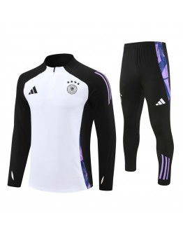 Germany Tracksuits Long Sleeve Soccer Training Uniforms White