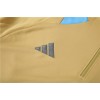 Argentina Tracksuits Long Sleeve Soccer Training Uniforms Gold