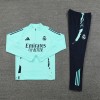 Real Madrid Union Tracksuits Long Sleeve Soccer Training Uniforms Light Green