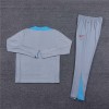 Atletico Madrid Tracksuits Long Sleeve Soccer Training Uniforms Grey