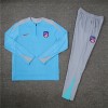 Real Madrid Tracksuits Long Sleeve Soccer Training Uniforms Black