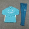 Spain Tracksuits Long Sleeve Soccer Training Uniforms Deep Blue