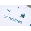 Marseille Tracksuits Long Sleeve Soccer Training Uniforms White