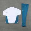 Marseille Tracksuits Long Sleeve Soccer Training Uniforms White