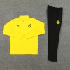 Dortmund Tracksuits Long Sleeve Soccer Training Uniforms Yellow