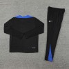 France Tracksuits Long Sleeve Soccer Training Uniforms Blue