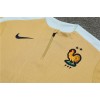 France Tracksuits Long Sleeve Soccer Training Uniforms Gold