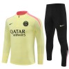 Paris Tracksuits Long Sleeve Soccer Training Uniforms Yellow