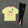 Paris Tracksuits Long Sleeve Soccer Training Uniforms Yellow