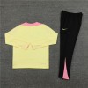 Paris Tracksuits Long Sleeve Soccer Training Uniforms Yellow