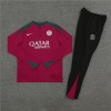 Paris Tracksuits Long Sleeve Soccer Training Uniforms Red