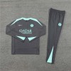 Paris Tracksuits Long Sleeve Soccer Training Uniforms Grey