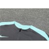 Paris Tracksuits Long Sleeve Soccer Training Uniforms Grey