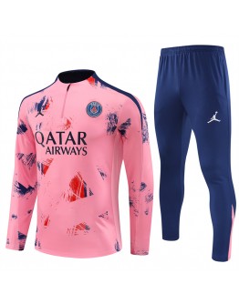 Jordan Paris Tracksuits Long Sleeve Soccer Training Uniforms Pink Camouflage