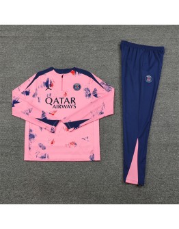 Jordan Paris Tracksuits Long Sleeve Soccer Training Uniforms Pink Camouflage