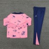 Jordan Paris Tracksuits Long Sleeve Soccer Training Uniforms Pink Camouflage