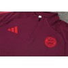 Bayern Tracksuits Long Sleeve Soccer Training Uniforms Red