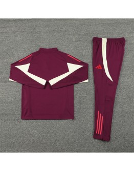 Bayern Tracksuits Long Sleeve Soccer Training Uniforms Red