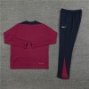 England Tracksuits Long Sleeve Soccer Training Uniforms Red