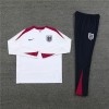 England Tracksuits Long Sleeve Soccer Training Uniforms White