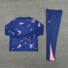 Jordan Paris Tracksuits Long Sleeve Soccer Training Uniforms Blue Camouflage