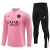 Jordan Paris Tracksuits Long Sleeve Soccer Training Uniforms Pink