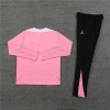 Jordan Paris Tracksuits Long Sleeve Soccer Training Uniforms Pink