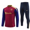 Barcelona Tracksuits Long Sleeve Soccer Training Uniforms Red