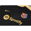 Barcelona Tracksuits Long Sleeve Soccer Training Uniforms  Black-Gold