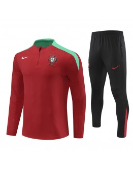 Portugal Tracksuits Long Sleeve Soccer Training Uniforms Red