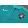 Portugal Union Tracksuits Long Sleeve Soccer Training Uniforms Light Green