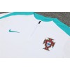 Portugal Tracksuits Long Sleeve Soccer Training Uniforms White