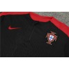 Portugal Tracksuits Long Sleeve Soccer Training Uniforms Black