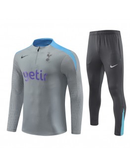 Tottenham Hotspur Tracksuits Long Sleeve Soccer Training Uniforms Grey