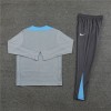 Tottenham Hotspur Tracksuits Long Sleeve Soccer Training Uniforms Grey